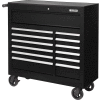 Global Industrial 42-3/8" x 18" x 38-5/8" 13 Drawer Black Roller Tool Cabinet