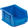 Quantum Plastic Stacking Bins 4-1/8 x 5-3/8 x 3 Blue - Pkg Qty 24