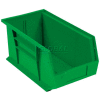 Plastic Stack & Hang Bin, 8-1/4"W x 18"D x 9"H, Green - Pkg Qty 6