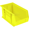 Global Industrial™ Plastic Stack & Hang Bin, 8-1/4"W x 18"D x 9"H, Yellow - Pkg Qty 6