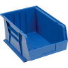 Global Industrial Plastic Stack & Hang Bin, 11"W x 16"D x 8"H, Blue - Pkg Qty 4
