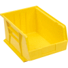 Global Industrial Plastic Stack & Hang Bin, 11"W x 16"D x 8"H, Yellow - Pkg Qty 4