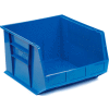 Global Industrial Plastic Stack & Hang Bin, 16-1/2"W x 18"D x 11"H, Blue - Pkg Qty 3