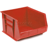 Plastic Stack & Hang Bin, 16-1/2"W x 18"D x 11"H, Red - Pkg Qty 3
