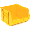 Global Industrial Plastic Stack & Hang Bin, 16-1/2"W x 18"D x 11"H, Yellow - Pkg Qty 3