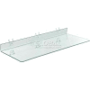 Global Approved 556008 Acrylic Shelf For Pegboard/Slatwall, 24" x 2", Clear
