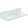 Global Approved 556017 Acrylic Shelf For Pegboard/Slatwall, 13.5" x 2", Clear