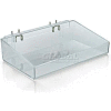 Global Approved 556085 12" Wide Open Tray, 3" High, Clear