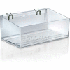 Global Approved 556113 Acrylic Divider Bin For Pegboard/Countertop, 13.5" x 4", Clear ,1 Piece