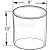 Global Approved 556810 Acrylic Cylinder, 8" x 10", Clear ,1 Piece