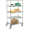 Nexel® Open Sided Wire Stock Picker Truck w/6 Shelves, 800 lb. Capacity, 36"L x 24"W x 69"H