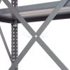 Clip Style Steel Shelving - Bolted Cross Braces for Rigidity