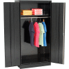 Tennsco Standard Wardrobe Cabinet 1471-BLK - 36x18x72 Black Unassembled