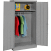Tennsco Standard Wardrobe Cabinet 1471-MGY - 36x18x72 Medium Grey Unassembled