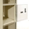 Full Length Piano Hinges on Hallowell Safety View Lockers, Clear View Lockers, Six Tier Lockers