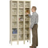 Hallowell Safety View Lockers, Clear View Lockers, Six Tier Lockers