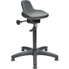 Interion® Sit Stand Stool - Polyurethane - Black