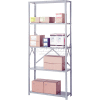 Lyon Steel Shelving 20 Gauge 36"Wx18"Dx84"H Open Clip Style 5 Shelf Gray Starter