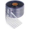 PVC Strip Curtain Bulk Roll, Clear Scratch Resistant Ribbed Strip Curtain