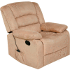 Relaxzen Rocker Massage Recliner with Heat and USB - Microfiber - Beige