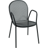 Premier Hospitality Furniture Bistro Outdoor Metal Chair With Arms - Pkg Qty 4