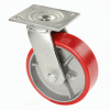 Global Industrial™ Heavy Duty Swivel Plate Caster 5" Polyurethane Wheel 500 Lb. Capacity