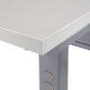 1-5/8 Inch Thick Plastic Laminate Work Surface of Height Adjustable Plastic Top Workbench