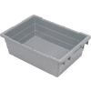 Quantum Cross Stack Nest Tub TUB2417-8 - 23-3/4 x 17-1/4 x 8 Gray - Pkg Qty 6