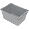 Quantum Cross Stack Nest Tub TUB2417-12 - 23-3/4 x 17-1/4 x 12 Gray - Pkg Qty 6