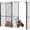Wire Mesh Parition Security Gate Includes Cylinder Lock