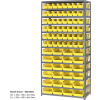 Global Industrial Steel Shelving - Total 76 4"H Plastic Shelf Bins Yellow, 36x18x72-13 Shelves