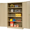 Paramount® Storage Cabinet Easy Assembly 48X18X78 Tan
																			