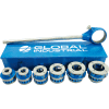 Global Industrial Manual Ratcheting Threader Set, 1/2" - 2" Capacity
