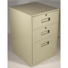 Fenco Lowboy Teller Pedestal Cabinet 606-A - 2 Drawers 1 Legal Drawer 18" x 19" x 27-7/8" Champagne