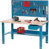 Global Industrial Complete Industrial Workbench With Plastic Laminate Square Edge, 60" x 30"
