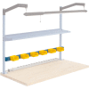 Global Industrial 72"W Bin Rail- Blue