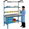 Workbench with Optional Uprights and Accessories