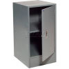 96" W x 30" D Pedestal Workbench W/ 3 Drawers & Cabinet, Plastic Laminate Square Edge  - Gray