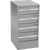 Global Industrial™ 60 x 30 Pedestal Workbench - Drawers & Cabinet ...