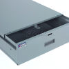 Drawer Extends Fully for Access and Includes Stop to Prevent Spills