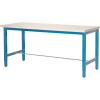 Global Industrial 60"W x 36"D Production Workbench - ESD Laminate Square Edge - Blue
