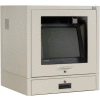Global Industrial™ Counter Top CRT Security Computer Cabinet, Light Gray