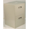Fenco Lowboy Teller Pedestal Cabinet 609-A - 2 Legal Drawers 18"W x 19"D x 27-7/8"H Champagne