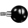 J.W. Winco PB/GE Phenolic Revolving Ball Knob W/Short Shoulder 41mm Diameter 51mm Length M10x1.5