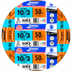 Southwire 63948422 Romex SIMpull ® Cable With Ground, Orange, 10/3 Awg, 50 Ft - Pkg Qty 5