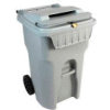 HSM® 64-Gallon Mobile Shredder Bin - Gray