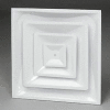 AmeriFlow® High Volume Step Down Diffuser For T-Bar Lay-In (14" Neck) - Pkg Qty 2