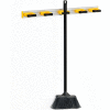 Global Industrial Mop & Broom Holder, Gray/Black/Yellow, 27-1/2", 5 Prongs