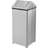 Global Industrial Stainless Steel Swing Top Receptacle - 24 Gallon