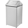 Global Industrial Stainless Steel Swing Top Receptacle - 40 Gallon
